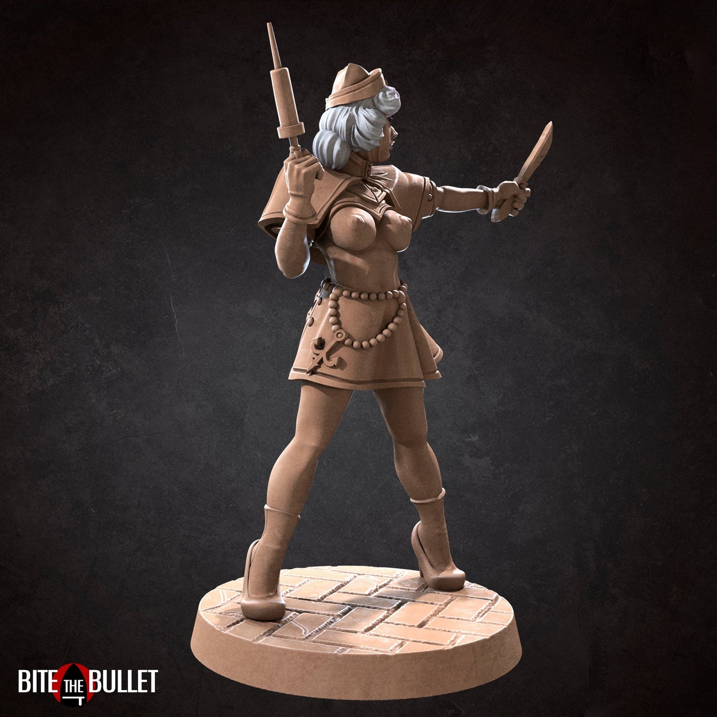 NSFW Battle Sister Nurse Maiden , Resin miniatures 11:56 (28mm / 32mm) scale - Ravenous Miniatures