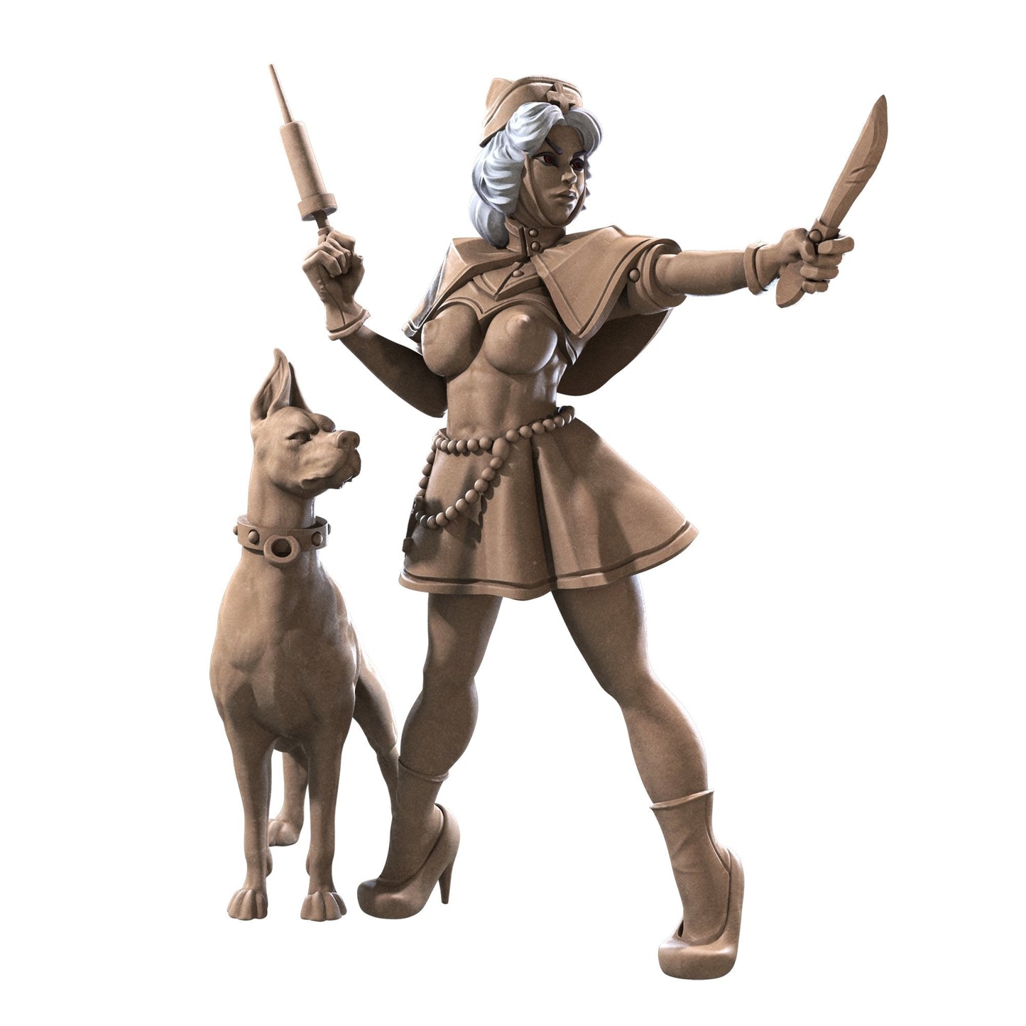 NSFW Battle Sister Nurse Maiden , Resin miniatures 11:56 (28mm / 32mm) scale - Ravenous Miniatures