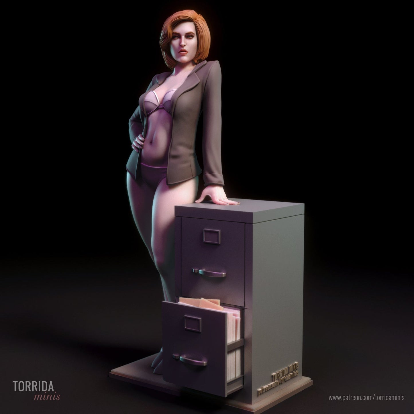 NSFW FBI Scully, Fan art Miniatures by Torrida - Ravenous Miniatures