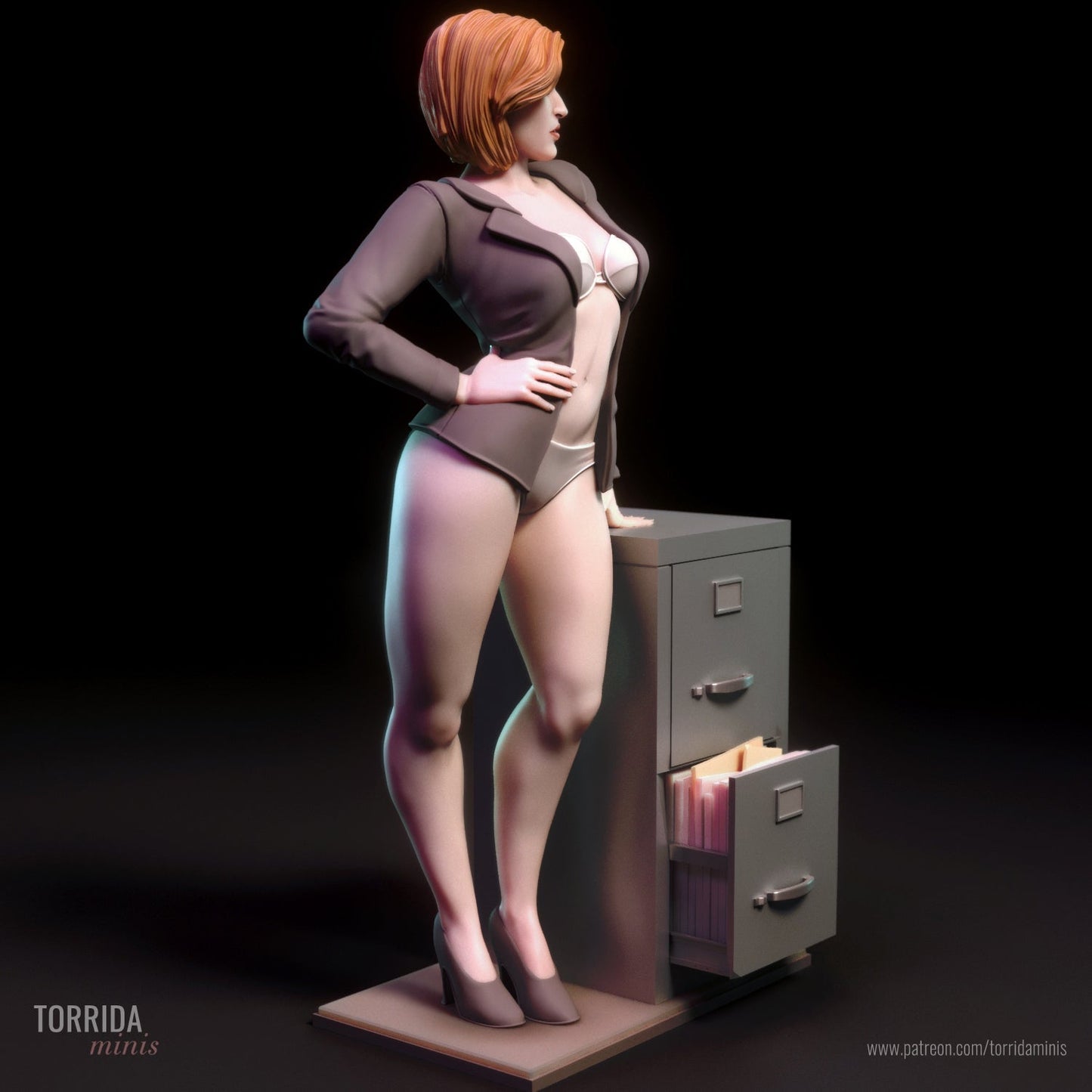 NSFW FBI Scully, Fan art Miniatures by Torrida - Ravenous Miniatures