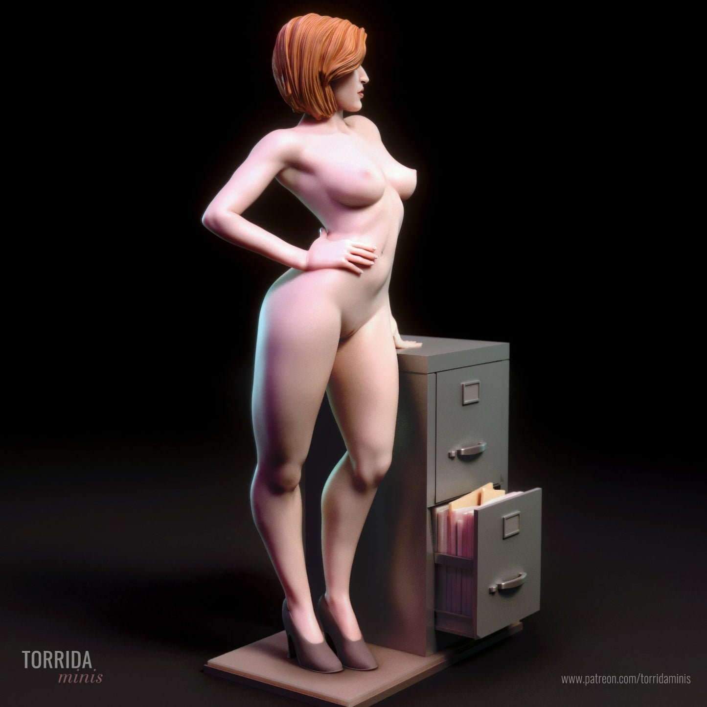 NSFW FBI Scully, Fan art Miniatures by Torrida - Ravenous Miniatures