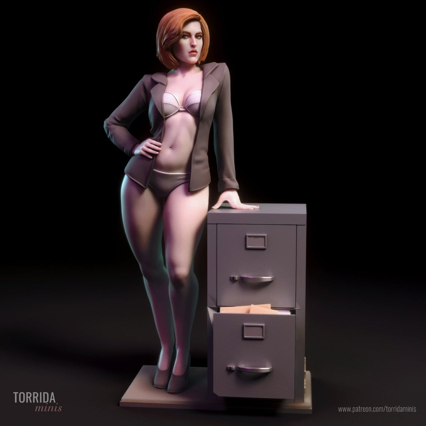 NSFW FBI Scully, Fan art Miniatures by Torrida - Ravenous Miniatures