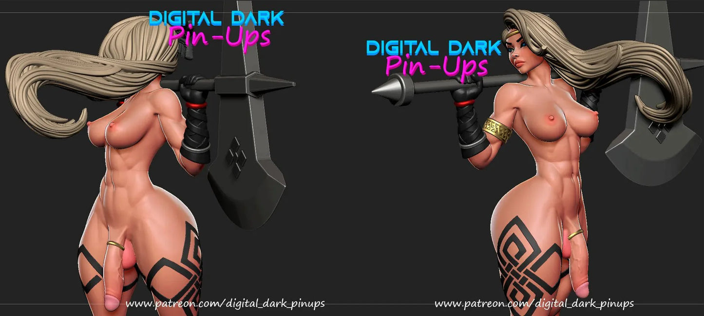 NSFW Futa Amazon, Fan art Miniatures by Digital Dark - Ravenous Miniatures