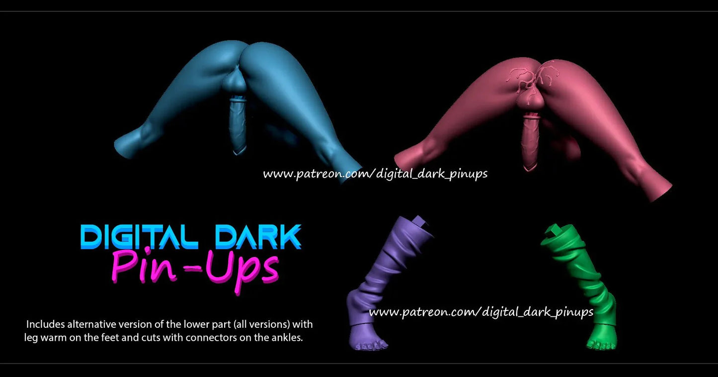 NSFW Futa Catgirl, Fan art Miniatures by Digital Dark - Ravenous Miniatures