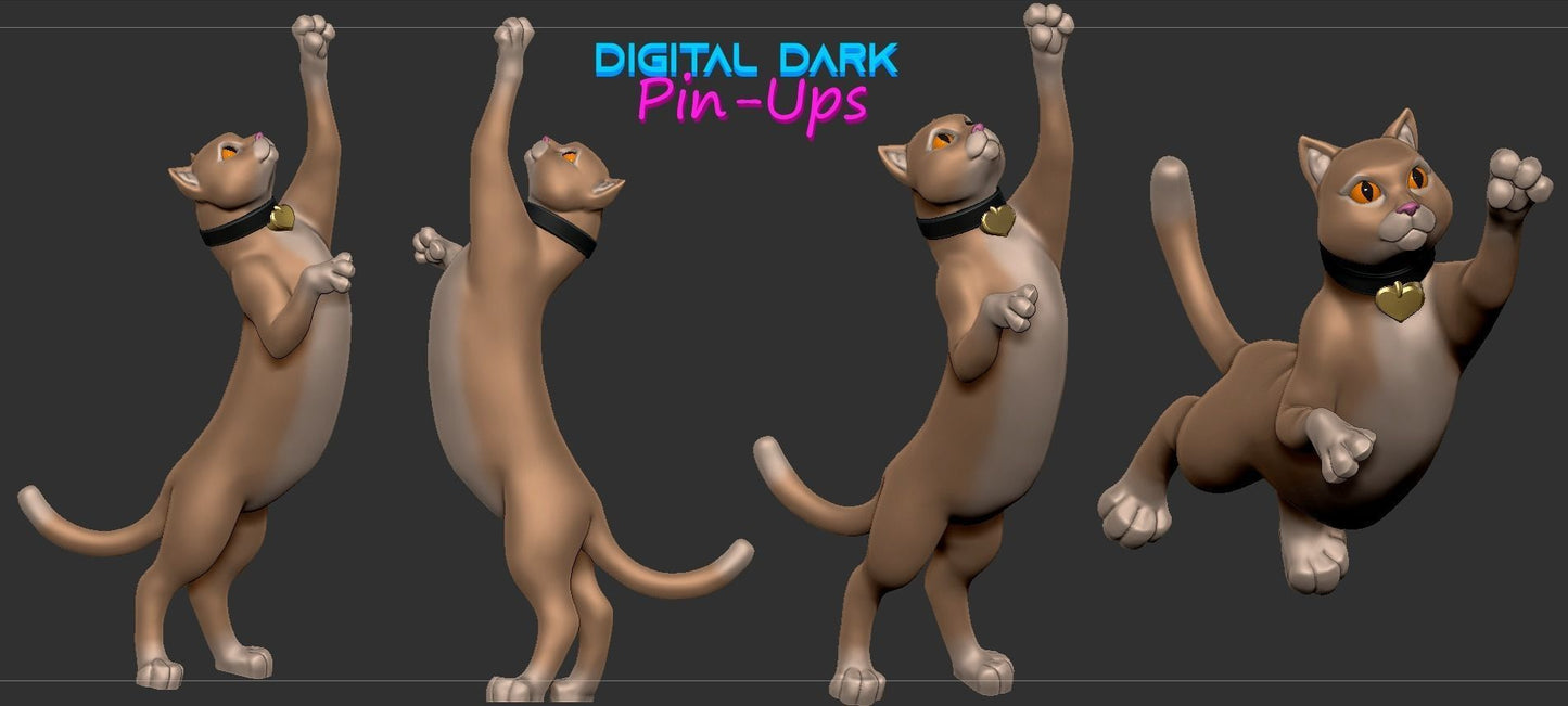 NSFW Gamer girl kitty player, Fan art Miniatures by Digital Dark - Ravenous Miniatures