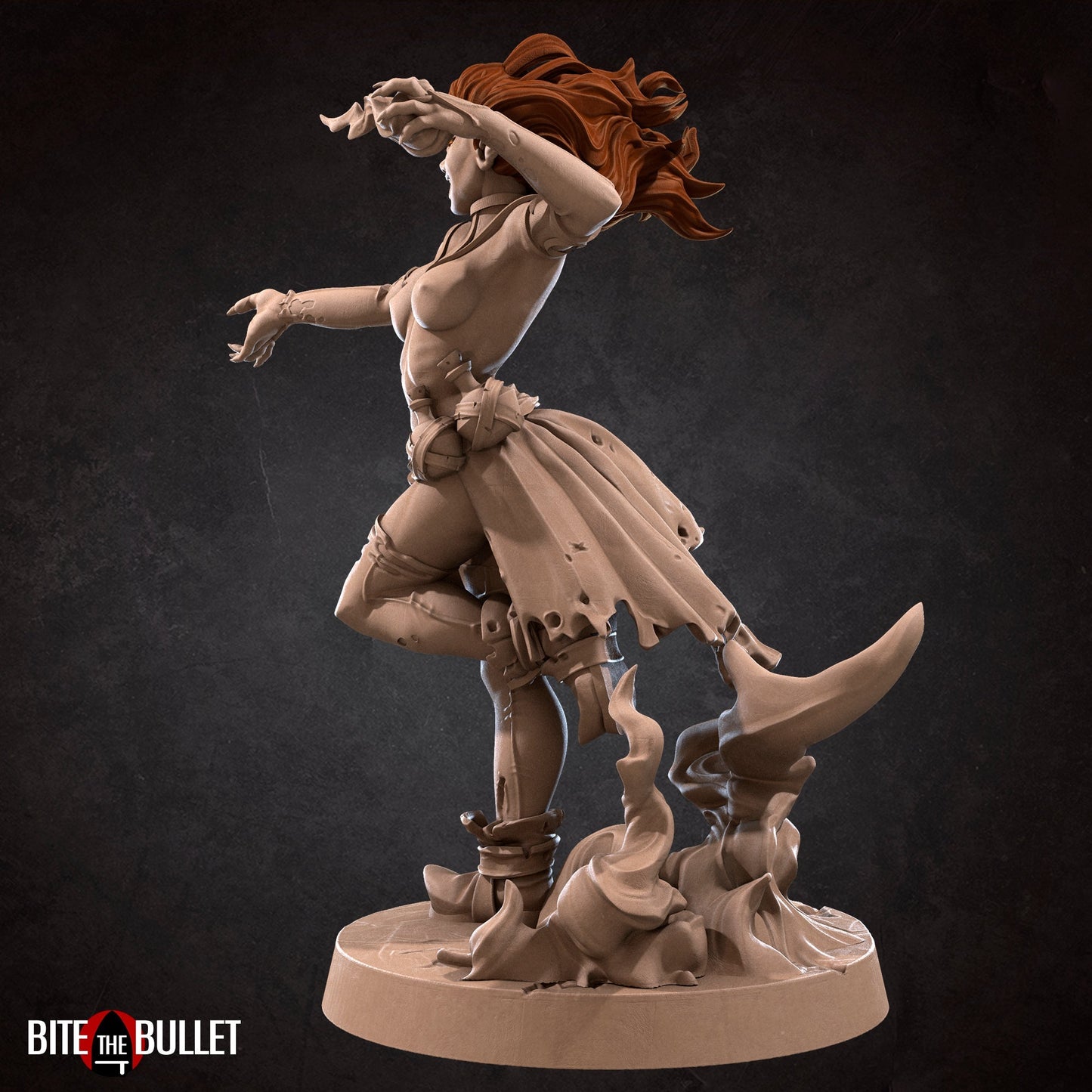 NSFW Genasi Warlock, Resin miniatures 11:56 (28mm / 32mm) scale - Ravenous Miniatures