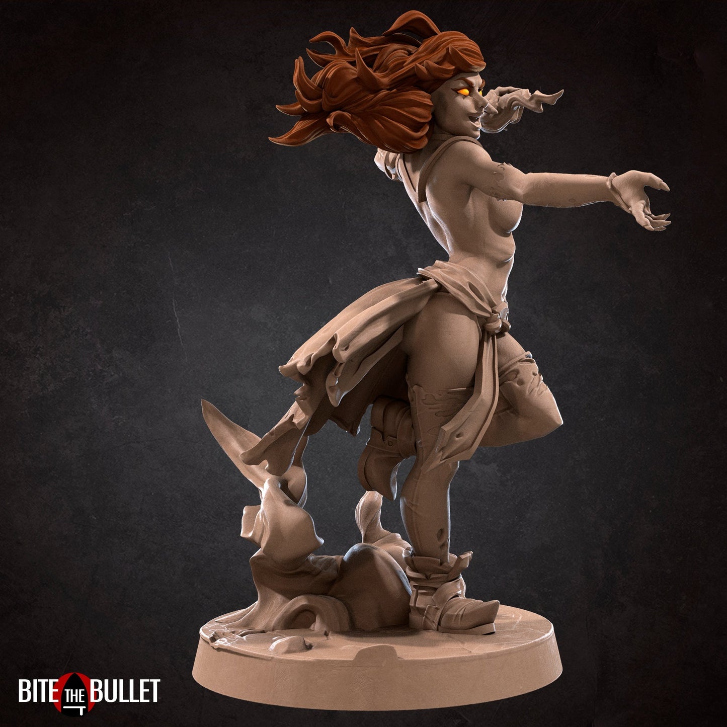 NSFW Genasi Warlock, Resin miniatures 11:56 (28mm / 32mm) scale - Ravenous Miniatures