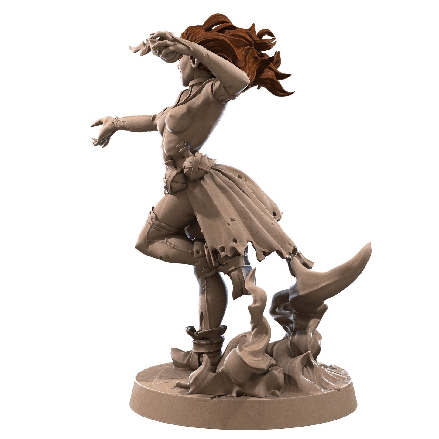 NSFW Genasi Warlock, Resin miniatures 11:56 (28mm / 32mm) scale - Ravenous Miniatures