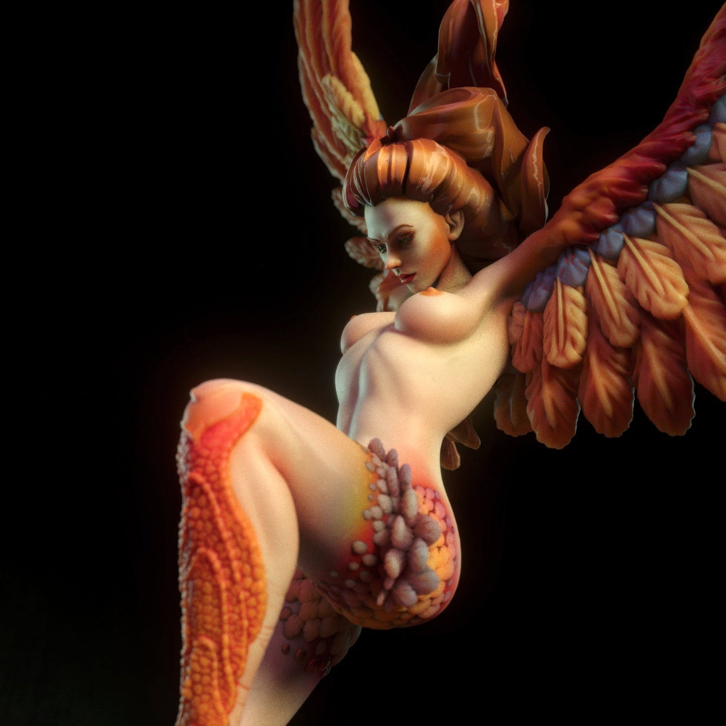 NSFW Harpy, Fan art Miniatures by Torrida - Ravenous Miniatures