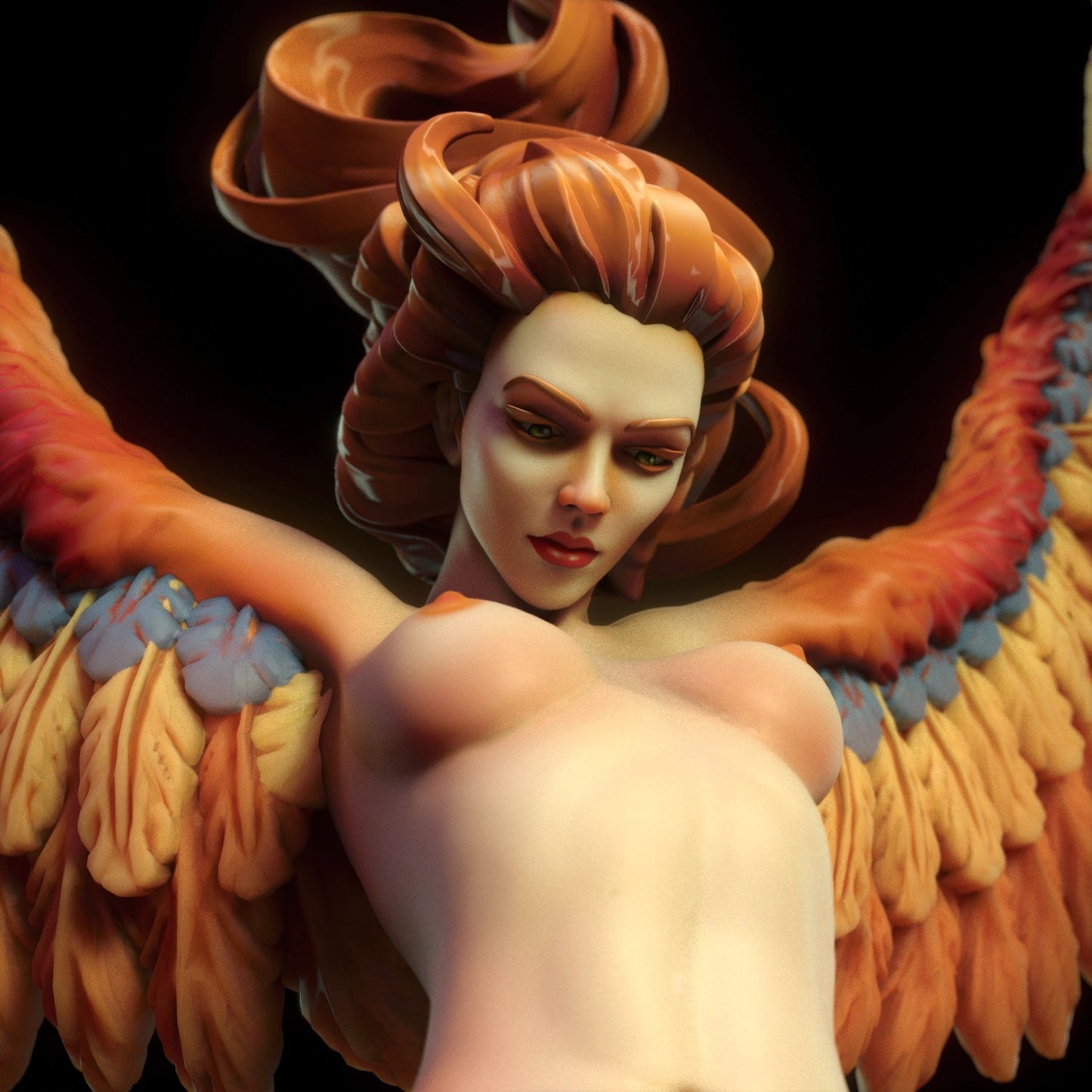 NSFW Harpy, Fan art Miniatures by Torrida - Ravenous Miniatures