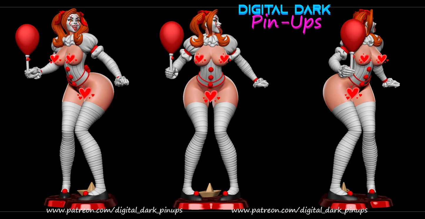 NSFW Jester girl Fan art Miniatures by Digital Dark - Ravenous Miniatures