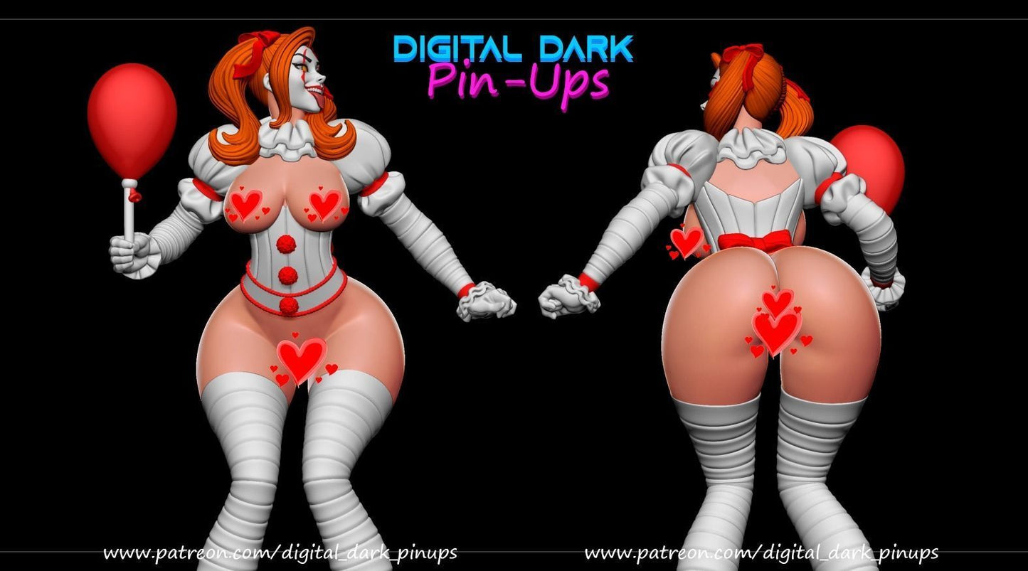NSFW Jester girl Fan art Miniatures by Digital Dark - Ravenous Miniatures