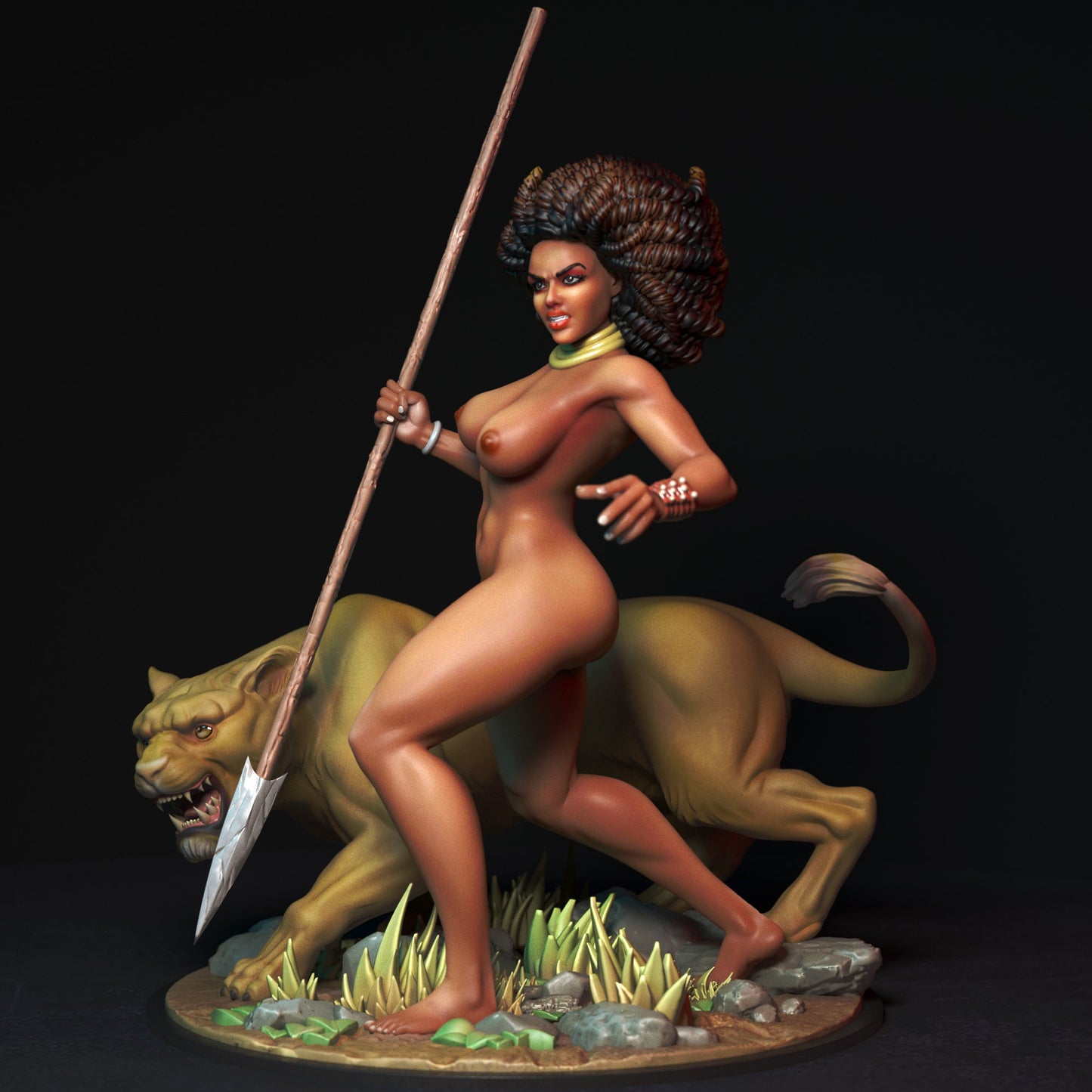 NSFW Lioness, Fan art Miniatures by Torrida - Ravenous Miniatures