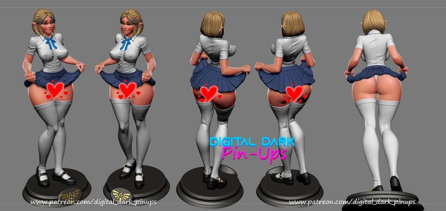 SFW Princess Elf girl, Fan art Miniatures by Digital Dark - Ravenous Miniatures