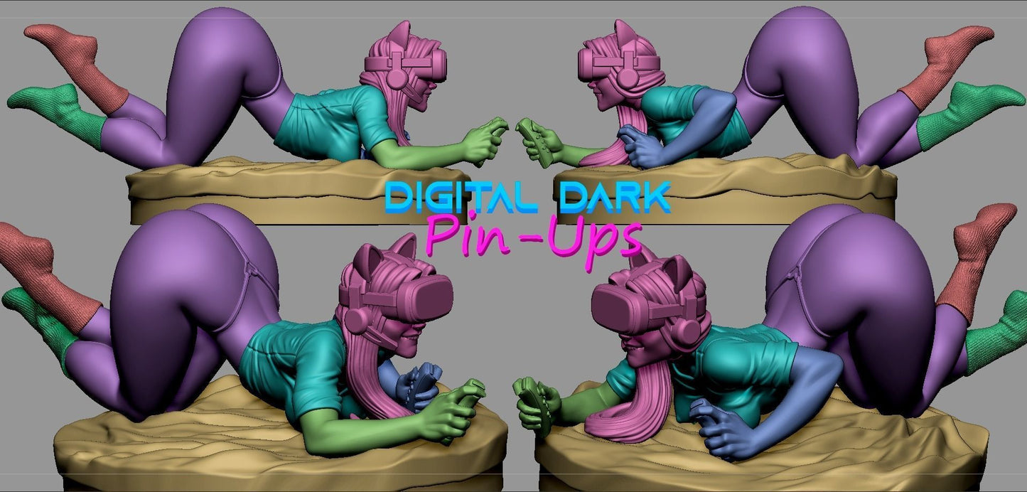 SFW VR girl, Fan art Miniatures by Digital Dark - Ravenous Miniatures
