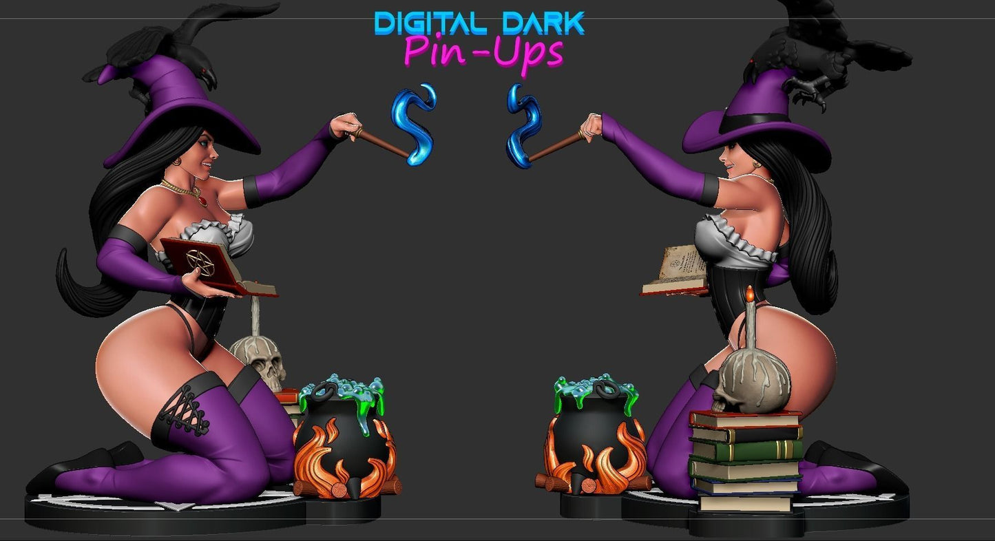 SFW Witch, Fan art Miniatures by Digital Dark - Ravenous Miniatures