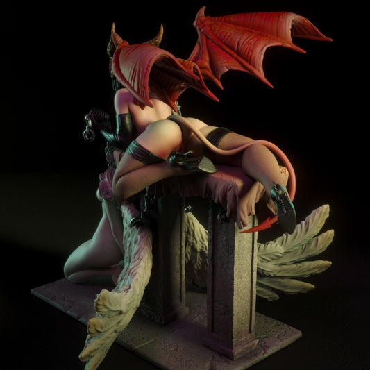 NSFW Demon and Angel, Fan art Miniatures by Torrida - Ravenous Miniatures