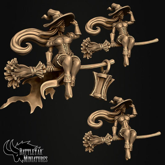 NSFW Fryght Witch, resin 3D printed Miniature for TTRPG and Wargames - Ravenous Miniatures