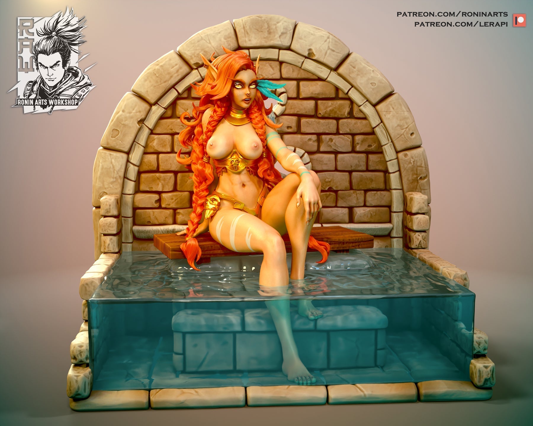 NSFW Kizandi, Resin miniatures by RAW - Ravenous Miniatures