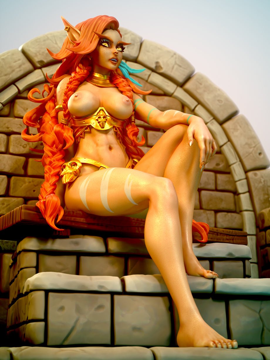 NSFW Kizandi, Resin miniatures by RAW - Ravenous Miniatures