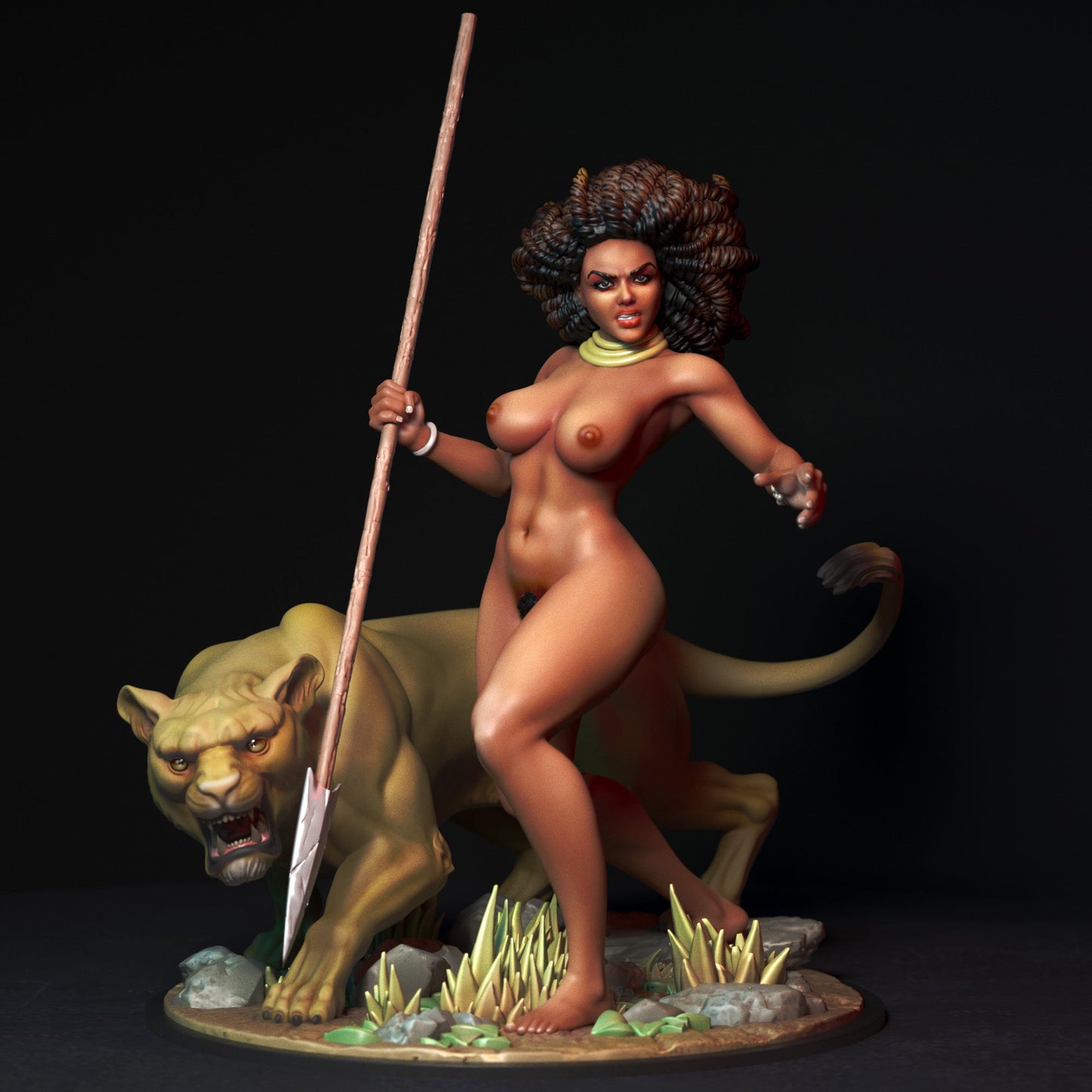 NSFW Lioness, Fan art Miniatures by Torrida - Ravenous Miniatures