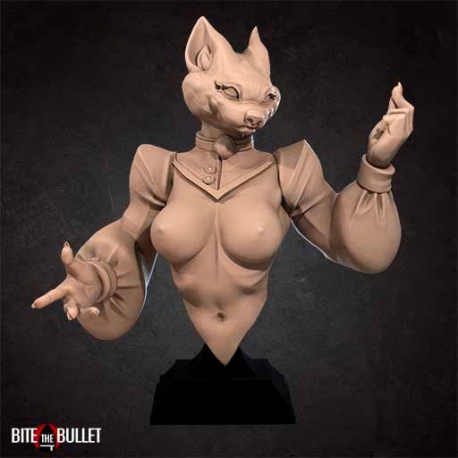 NSFW Mahrian Bust, Resin miniatures 11:56 (28mm / 32mm) scale - Ravenous Miniatures